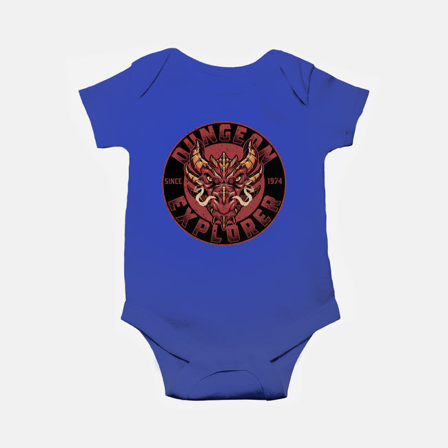 Dungeon Explorer-baby basic onesie-The Inked Smith