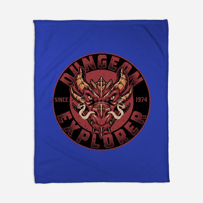 Dungeon Explorer-none fleece blanket-The Inked Smith
