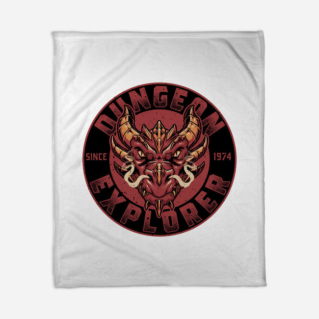 Dungeon Explorer-none fleece blanket-The Inked Smith