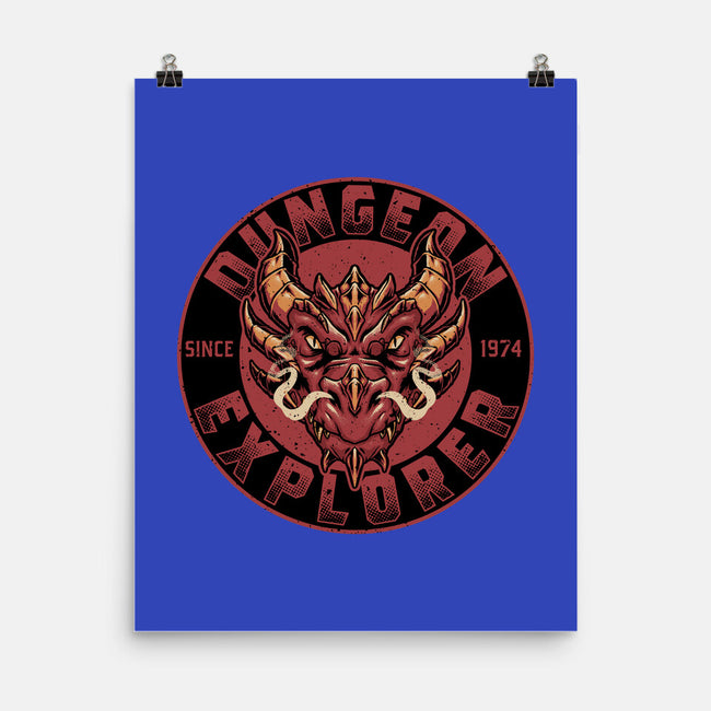 Dungeon Explorer-none matte poster-The Inked Smith