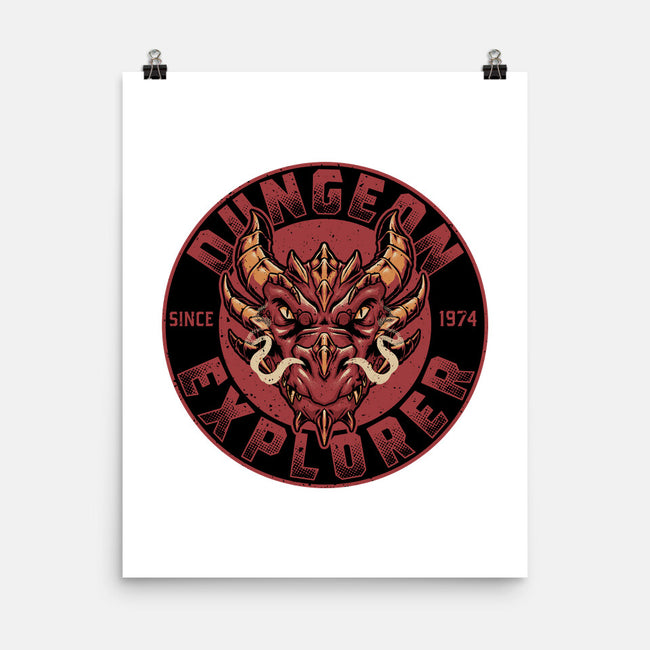 Dungeon Explorer-none matte poster-The Inked Smith