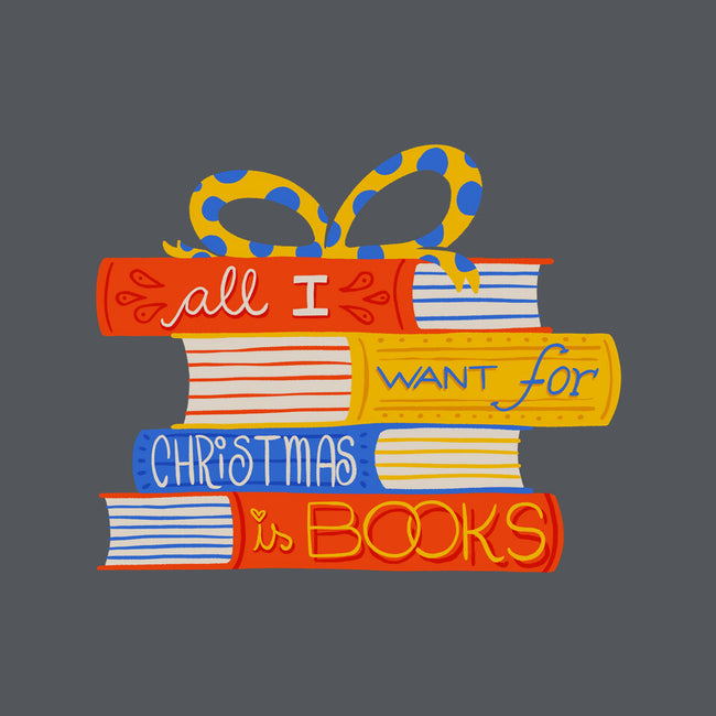 All I Want For Christmas Is Books-none removable cover w insert throw pillow-zawitees
