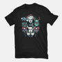 Christmas Monsters-womens fitted tee-momma_gorilla