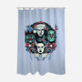 Christmas Monsters-none polyester shower curtain-momma_gorilla
