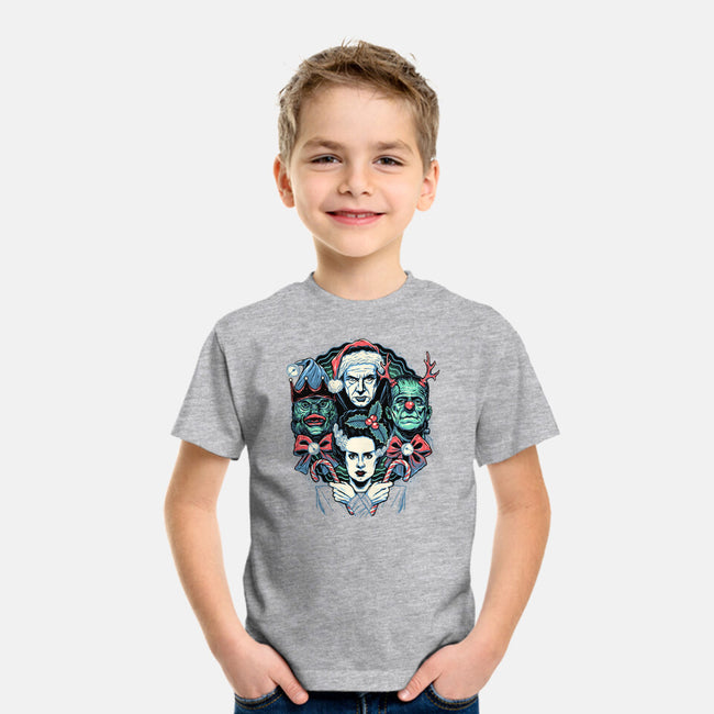 Christmas Monsters-youth basic tee-momma_gorilla