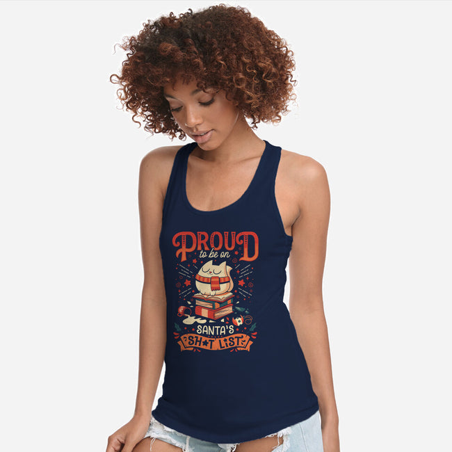 Proud Naughty Cat-womens racerback tank-Snouleaf