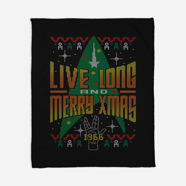 Live Long And Merry Xmas-none fleece blanket-Getsousa!