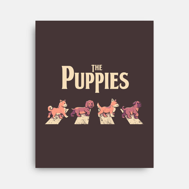 The Puppies-none stretched canvas-eduely