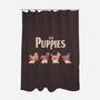 The Puppies-none polyester shower curtain-eduely