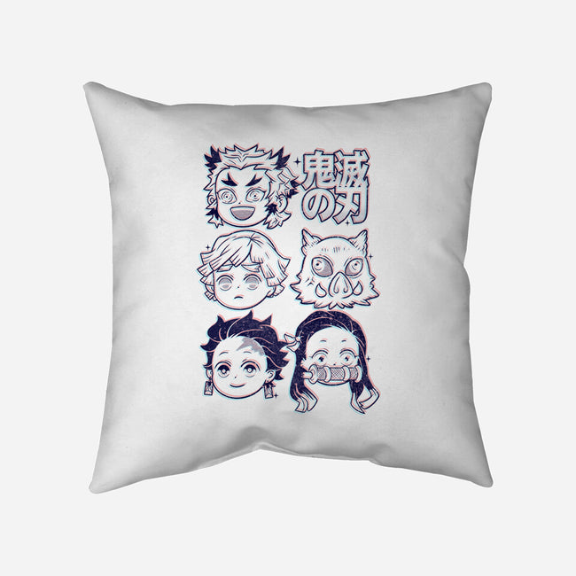 Cute Slayers-none removable cover w insert throw pillow-Douglasstencil