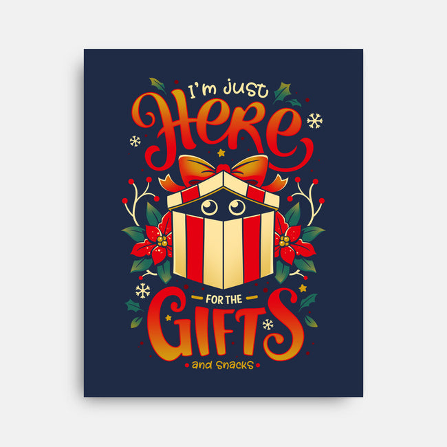 Sneaky Christmas Thief-none stretched canvas-Snouleaf