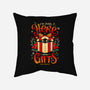 Sneaky Christmas Thief-none removable cover w insert throw pillow-Snouleaf