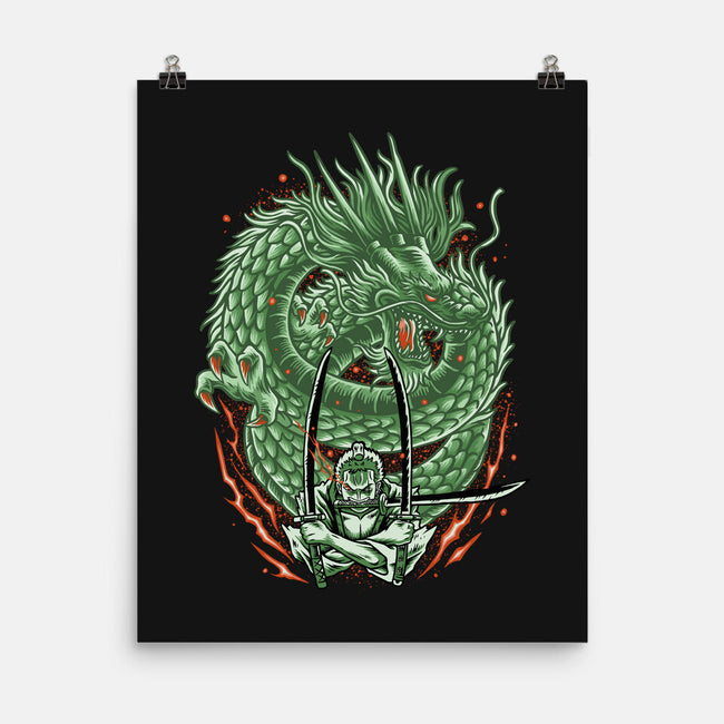 Three Sword Style-none matte poster-Imu Studio