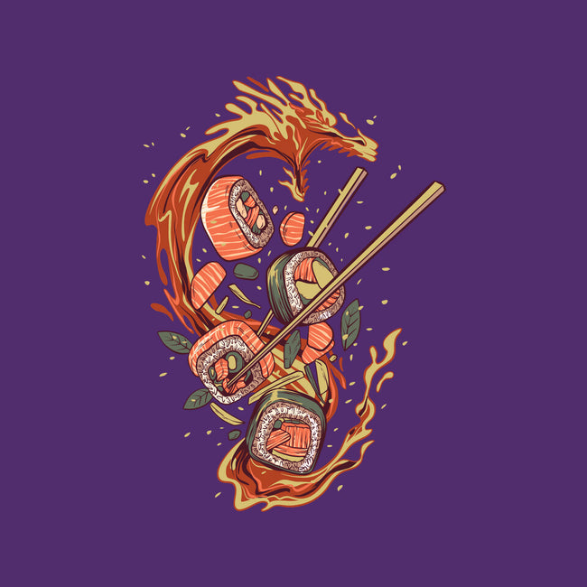 Sushi Roll Dragon-womens racerback tank-daizzystudio