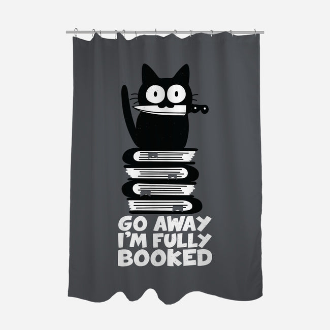 Fully Booked-none polyester shower curtain-Xentee