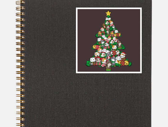 Cat Doodle Christmas Tree