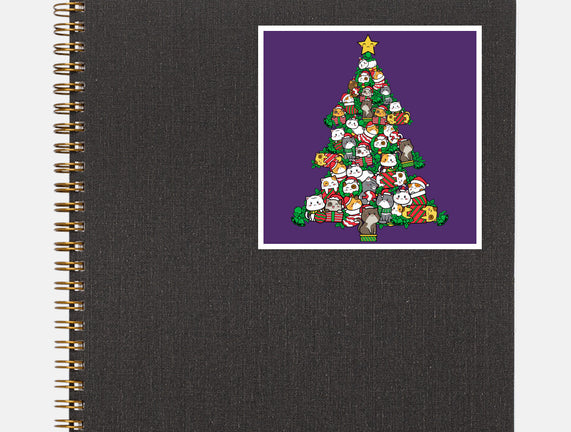 Cat Doodle Christmas Tree