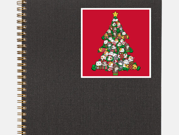 Cat Doodle Christmas Tree