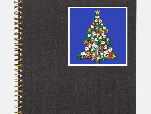 Cat Doodle Christmas Tree