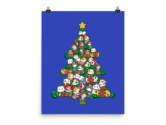 Cat Doodle Christmas Tree