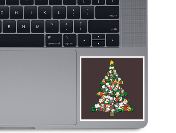 Cat Doodle Christmas Tree