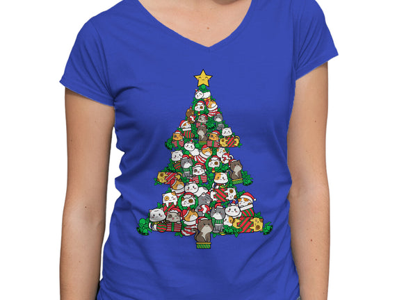 Cat Doodle Christmas Tree