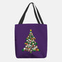 Cat Doodle Christmas Tree-none basic tote bag-bloomgrace28
