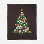 Cat Doodle Christmas Tree-none fleece blanket-bloomgrace28