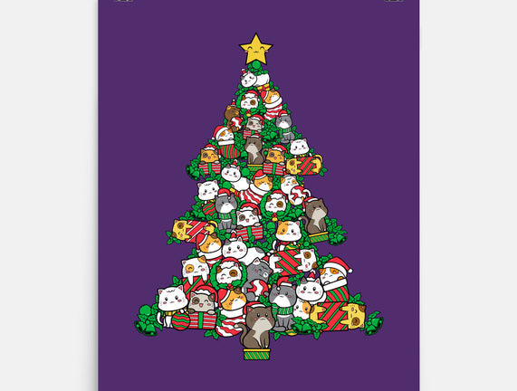 Cat Doodle Christmas Tree