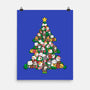 Cat Doodle Christmas Tree-none matte poster-bloomgrace28