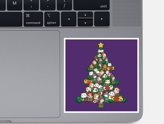 Cat Doodle Christmas Tree