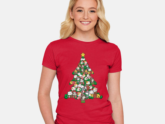 Cat Doodle Christmas Tree