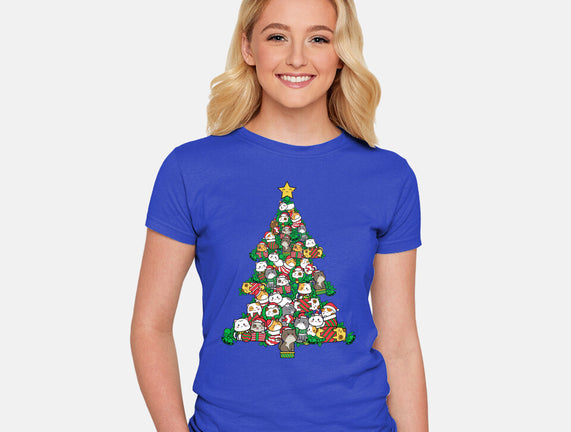 Cat Doodle Christmas Tree