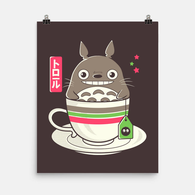 Totoro Coffee-none matte poster-Douglasstencil