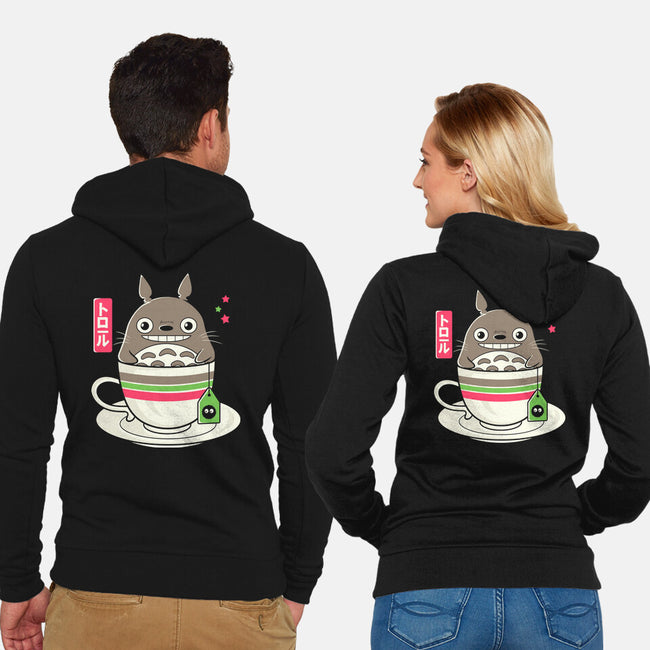 Totoro Coffee-unisex zip-up sweatshirt-Douglasstencil