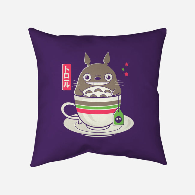 Totoro Coffee-none removable cover w insert throw pillow-Douglasstencil