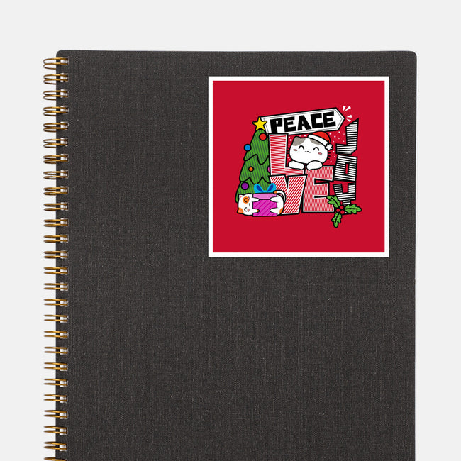 Peace Love Joy-none glossy sticker-bloomgrace28