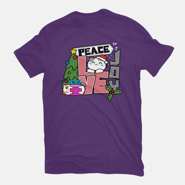 Peace Love Joy-womens fitted tee-bloomgrace28