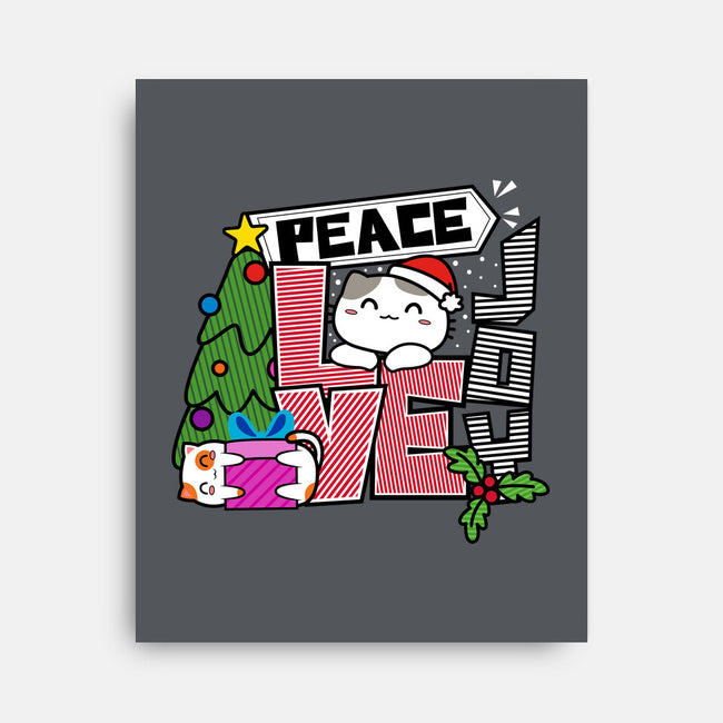 Peace Love Joy-none stretched canvas-bloomgrace28