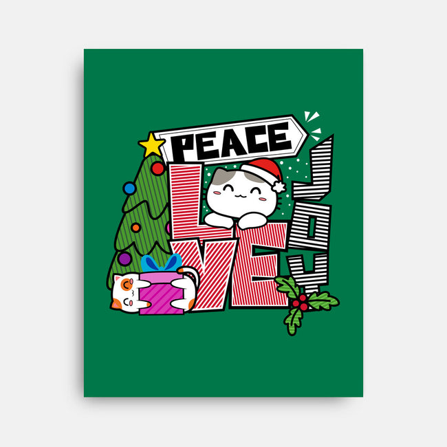 Peace Love Joy-none stretched canvas-bloomgrace28