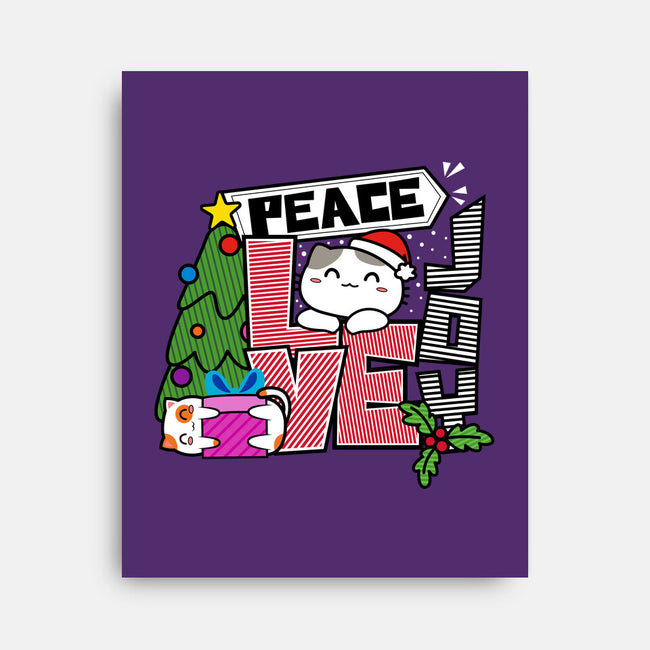 Peace Love Joy-none stretched canvas-bloomgrace28