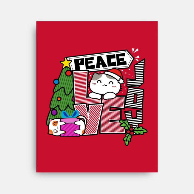 Peace Love Joy-none stretched canvas-bloomgrace28