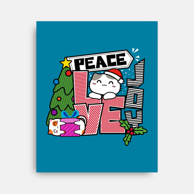 Peace Love Joy-none stretched canvas-bloomgrace28