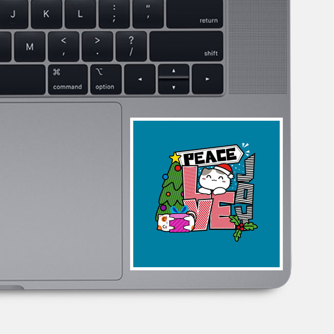 Peace Love Joy-none glossy sticker-bloomgrace28