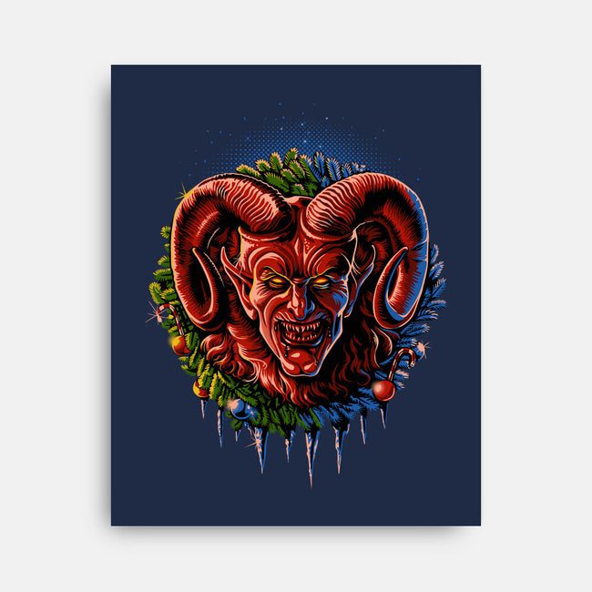 Have A Very Krampus Xmas-none stretched canvas-daobiwan
