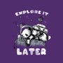 Panda Nap-none stretched canvas-fanfabio