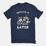 Panda Nap-womens basic tee-fanfabio