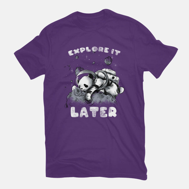 Panda Nap-womens basic tee-fanfabio