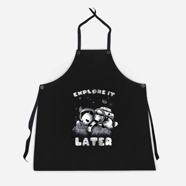 Panda Nap-unisex kitchen apron-fanfabio