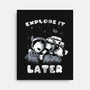 Panda Nap-none stretched canvas-fanfabio